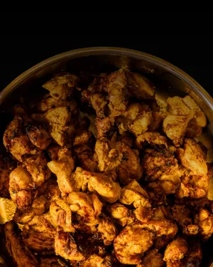 Classic chicken tikka piece: The OG
